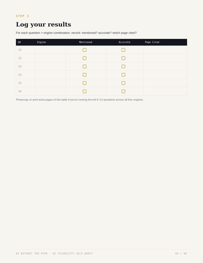 Worksheet results table preview